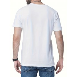 Men's Casual Short Sleeve T-Shirt with Bold 