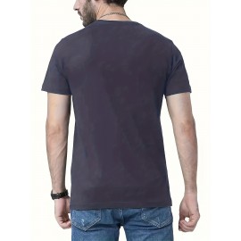 Men's Casual Short Sleeve T-Shirt with Bold 