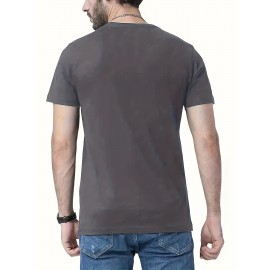 Men's Casual Short Sleeve T-Shirt with Bold 