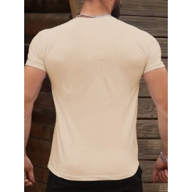 Men's Casual Short Sleeve T-Shirt with Bold 