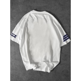 [Men's Slogan T-Shirt] Soft Polyester Men's Street Fashion T-Shirt | 