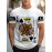 Men'S Royal King of Spades Graphic T-Shirt - White Casual Summer Tee with Black & White Crown Design, Short Sleeve, Round Neck, Polyester Blend, Perfect for Casual Attire & Parties, Party Fashion Top | Bold Print Tee | Stretchable Fabric, Knit