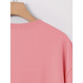 New Men's Round Neck T-Shirt, Creative 