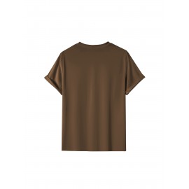 Men'S Vibrant Orange Graphic T-Shirt - 