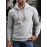 3pcs Men's Casual Waffle Knit Jacquard Hoodie Set - Long Sleeve Pullover with Side Zipper Detail, Perfect for Daily Commute, Outdoor Sports, and Beach Vacations