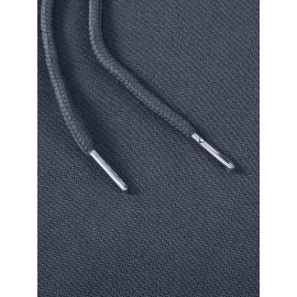 [Men's Cross Print Hooded Sweatshirt] Black Men's 