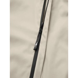 Unisex All-Season Windproof Hooded Jacket with Bold 