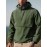Men's Windproof Hooded Jacket - Casual Outdoor Pullover with Zipper Pockets, Long Sleeve, Machine Washable, Green Polyester Fabric for Spring/Fall, Windbreaker Jacket