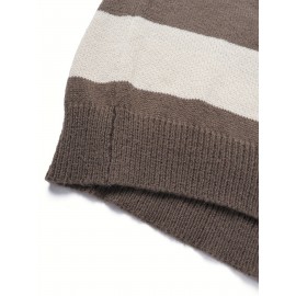 [Oversized Hooded Sweatshirt] Oversized Color-Block Hooded Sweatshirt for Men | Soft Stretch Knit Pullover with Drawstring Hood, Casual Loose Fit Long Sleeve for Autumn Winter