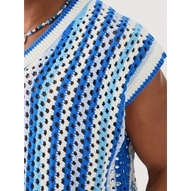 Openwork Crochet Vest